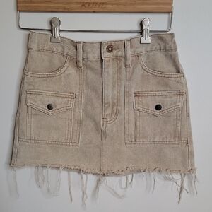 Sincerely Jules Tan Cargo Mini Skirt
